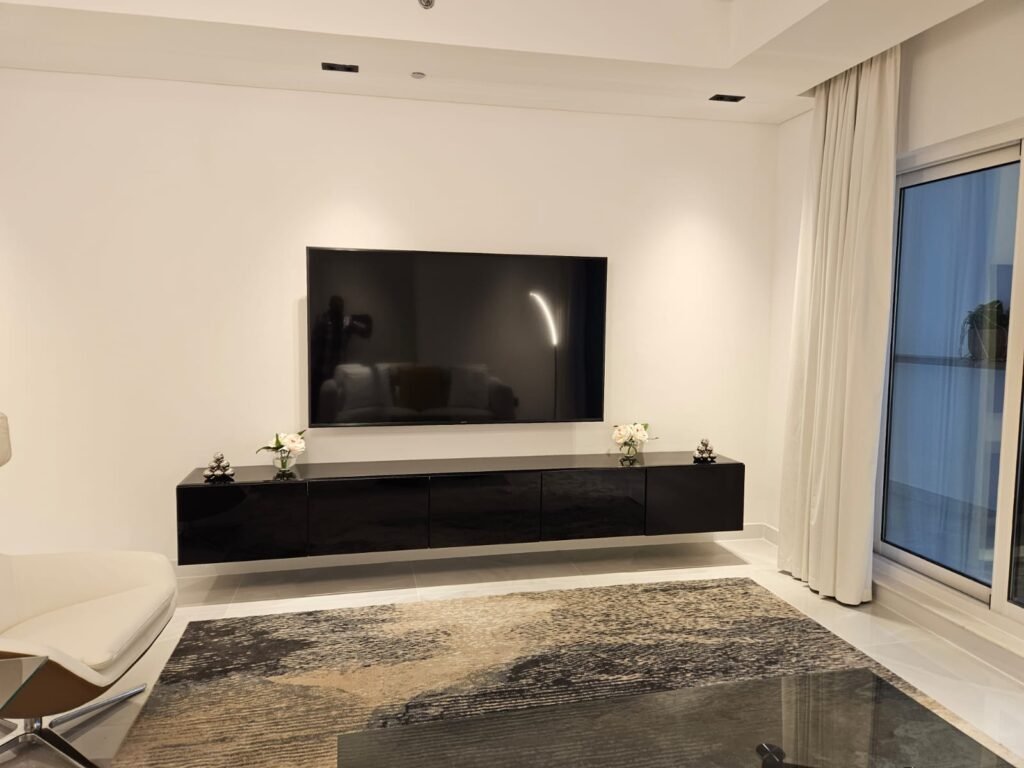 TV lounge of Palm Jumeirah Balqis Residence Block C Apartment 701